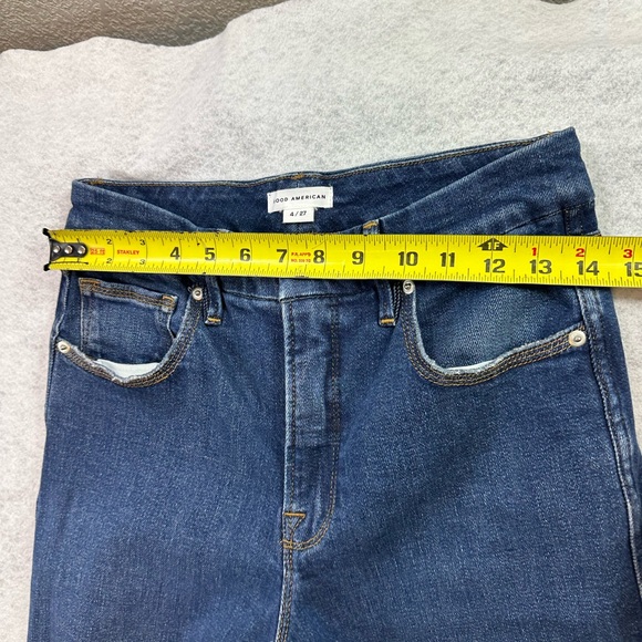 Good American Good Skate High Waist Wide Leg Jeans Size 4/27 - Picture 7 of 9